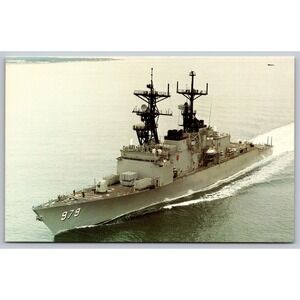 USS Conolly DD-979 Spruance Class Destroyer Navy Ship Vintage Postcard P20613